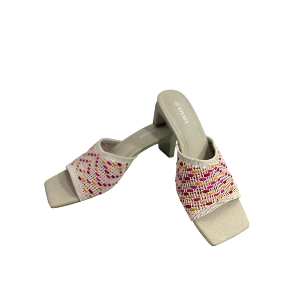 VIVAIA Juliet Pro Square-Toe Block Heel Sandals Size 37 = US Size 6.5-7 - Picture 7 of 8